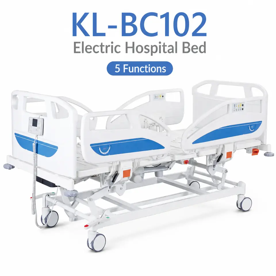 Keling KL-BC102 electric hospital bed in a ward setting