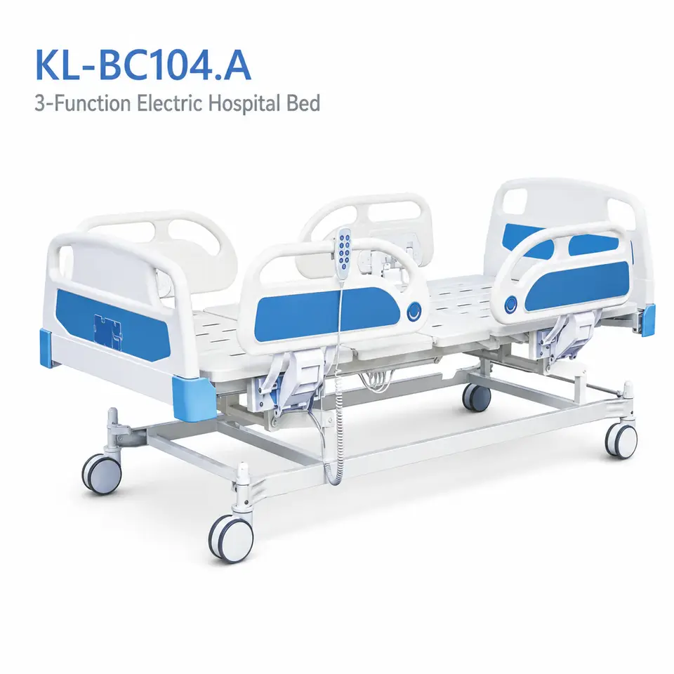Keling KL-BC104-A electric hospital bed in a ward setting