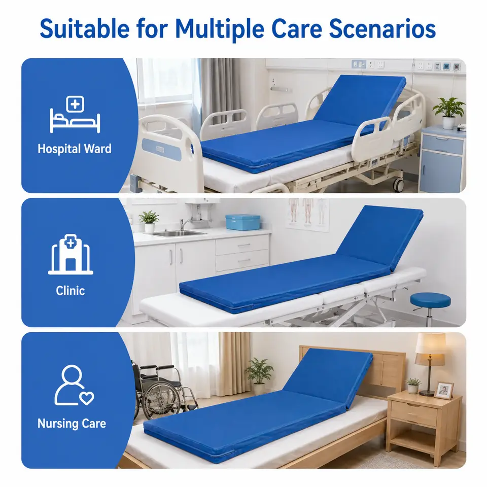 KL-P001 PU/Gore-Tex cover mattress wipe-clean surface detail